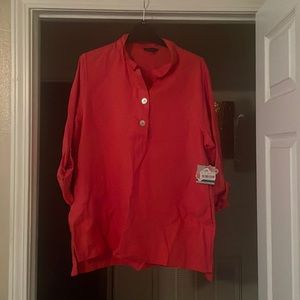 Beautiful John Mark Linen shirt, NWT, size XL